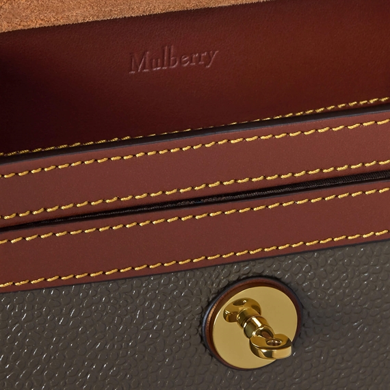 Mulberry Small Antony Mole & Cognac Bio-Based Scotchgrain